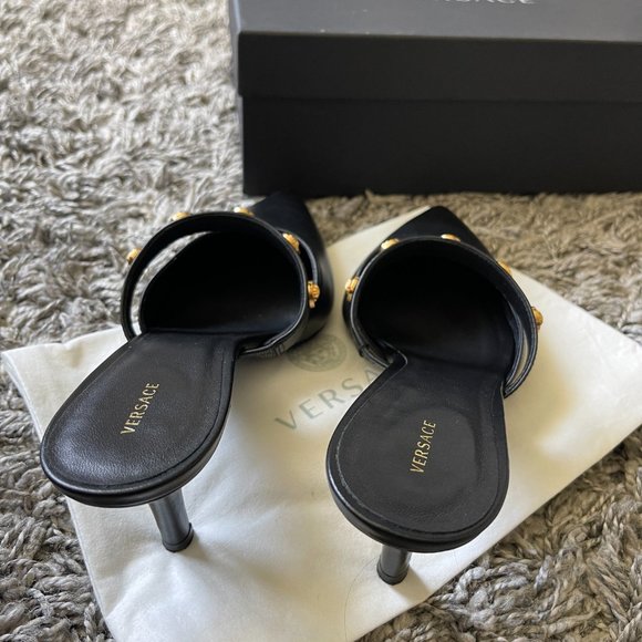 Versace Medusa Mule Heels - Size 39 EU - Picture 4 of 7